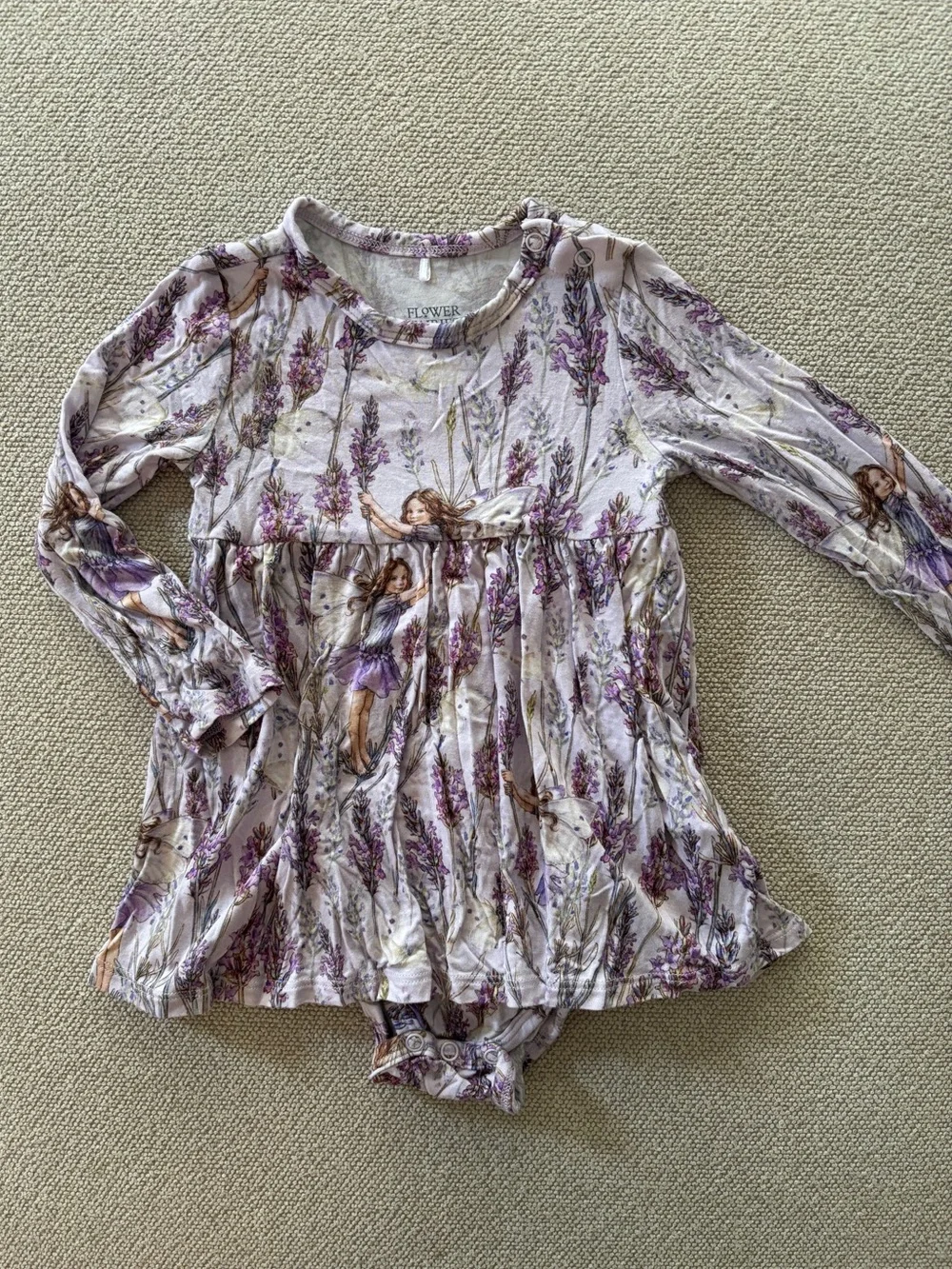Posh Peanut x Flower Fairies Limited Edition Bodysuit Twirl Dress 12-18 Months